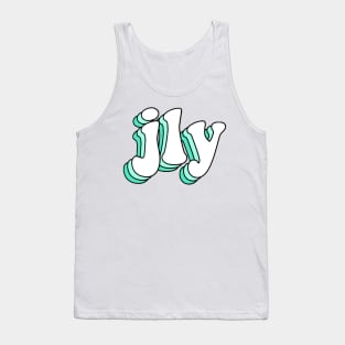 jesus loves you (green) Tank Top